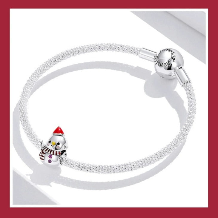 Snowflake the Snowman Charm | CZ EN