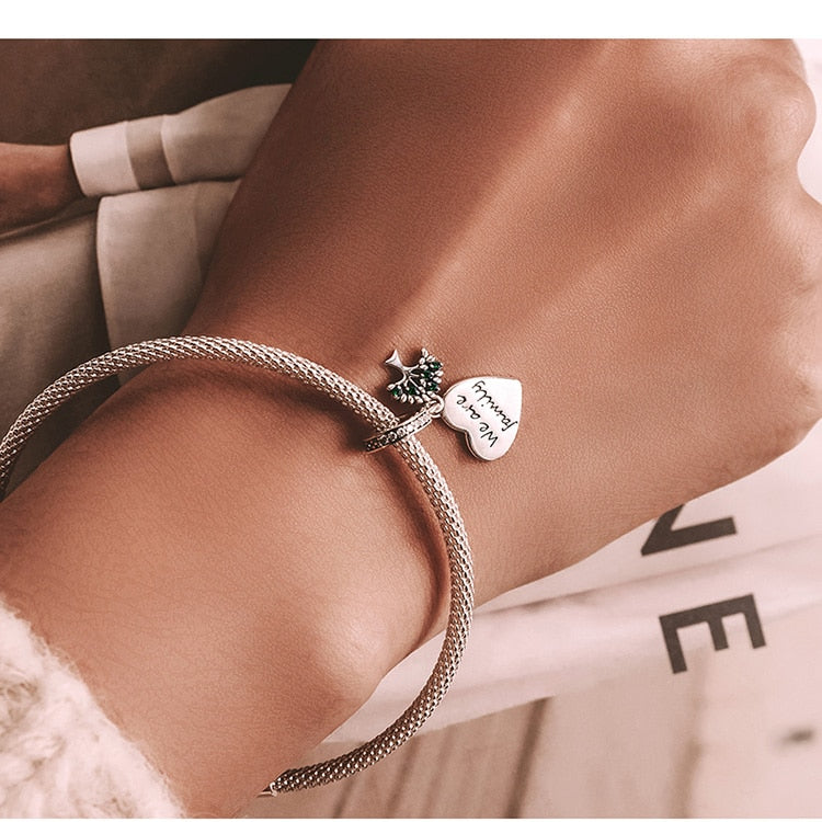 &quot;We Are Family&quot; Dangle Charm | CZ