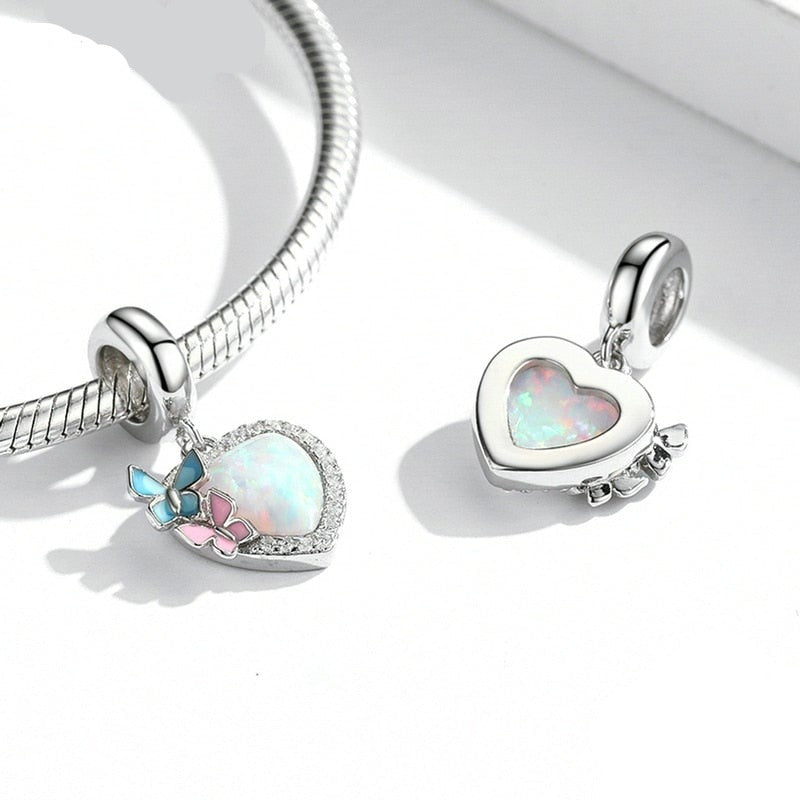 Butterfly Opal Dangle Charm | CZ EN