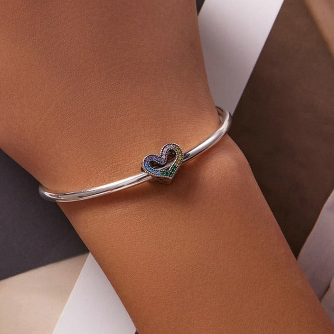 Colourful Heart Charm | CZ