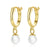 Gold Pearl Earrings