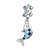 Bubbling Fishy Dangle Charm | CZ EN