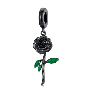 Black Rose Dangle Charm | EN