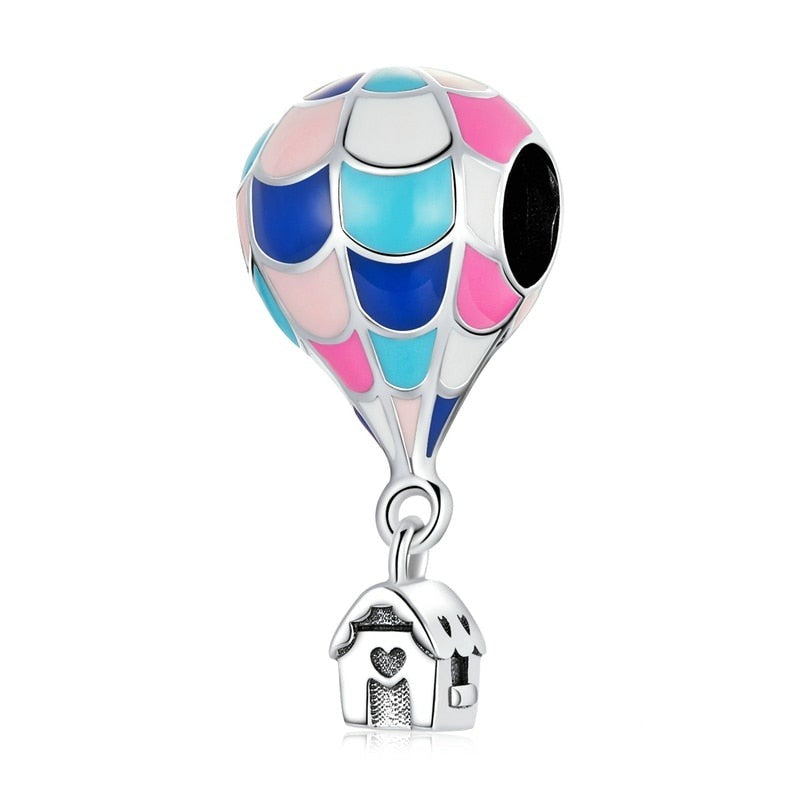 Hot Air Balloon House Dangle Charm | EN