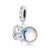 Astronaut on the Moon Dangle Charm