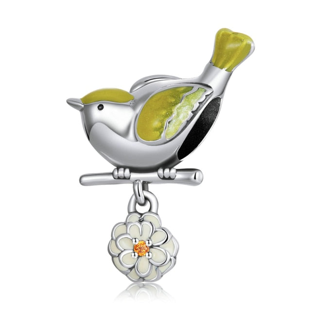 Balancing Bird Dangle Charm | CZ EN