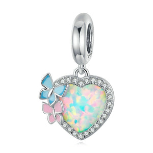 Butterfly Opal Dangle Charm | CZ EN
