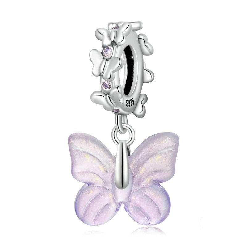 Dreamy Butterfly Dangle Charm | CZ EN