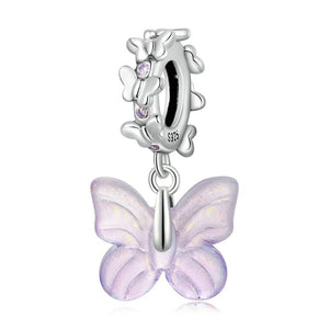 Dreamy Butterfly Dangle Charm | CZ EN