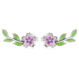 Leaf & Flower Earrings