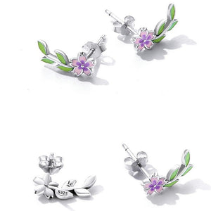 Leaf & Flower Earrings