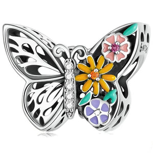 Floral Butterfly Charm | CZ EN