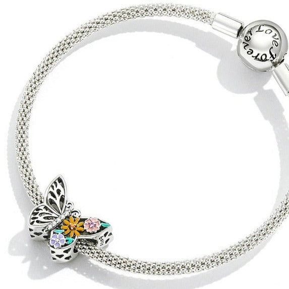 Floral Butterfly Charm | CZ EN