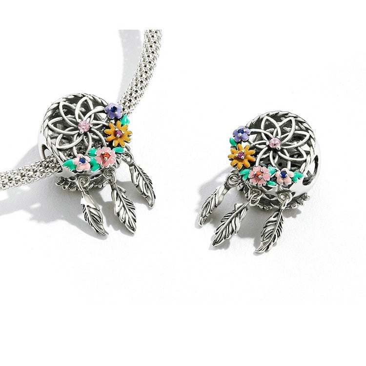 Silver Plated Dreamcatcher Charms Vintage Alloy Pendants - Temu