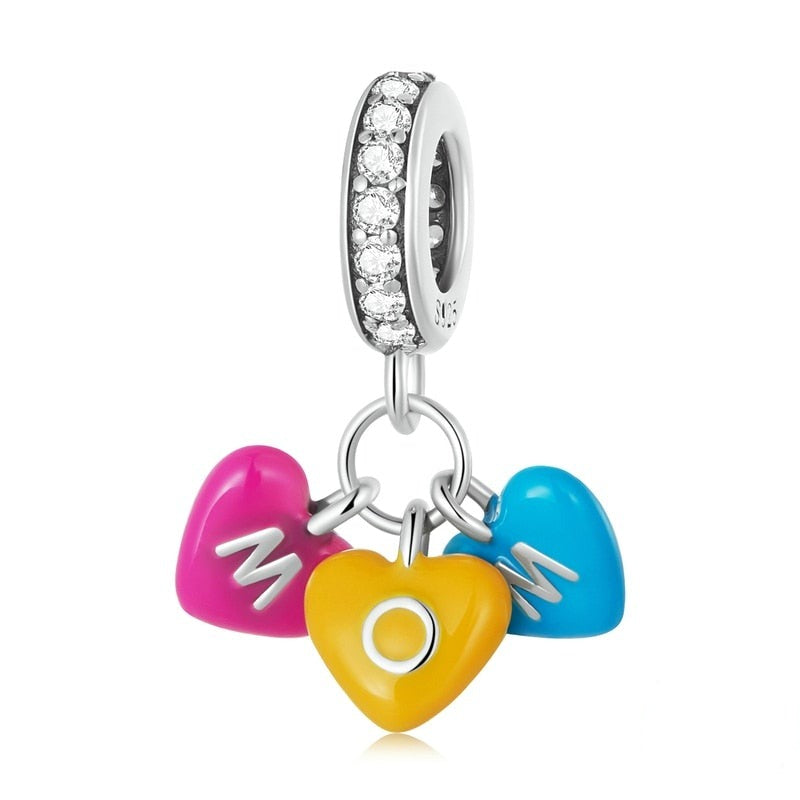 Mom Dangle Charm | CZ EN