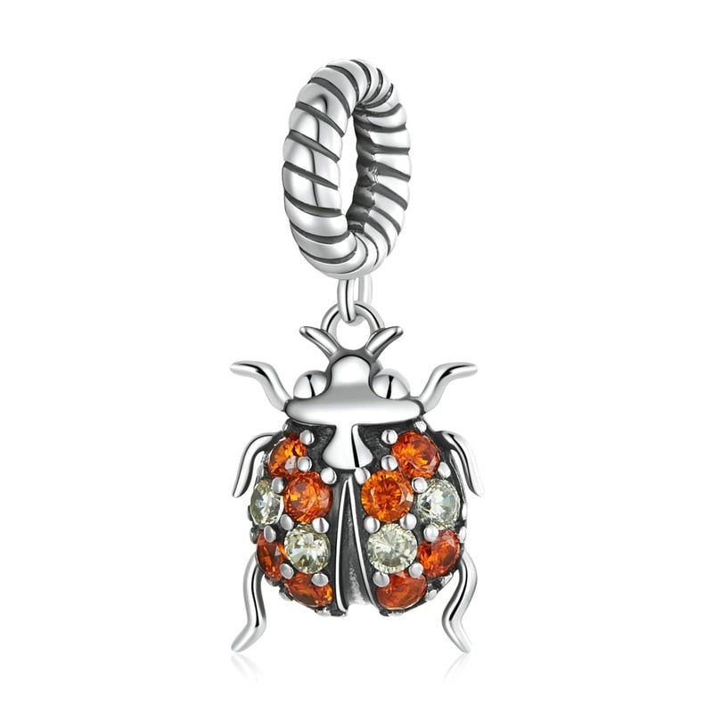Ladybug Dangle Charm | CZ