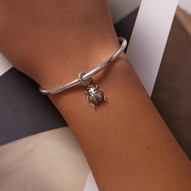 Ladybug Dangle Charm | CZ