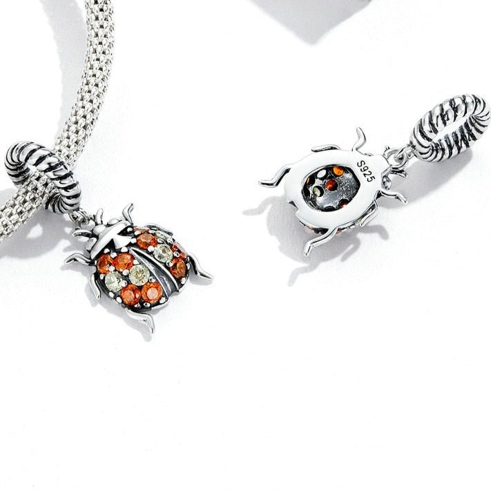 Ladybug Dangle Charm | CZ