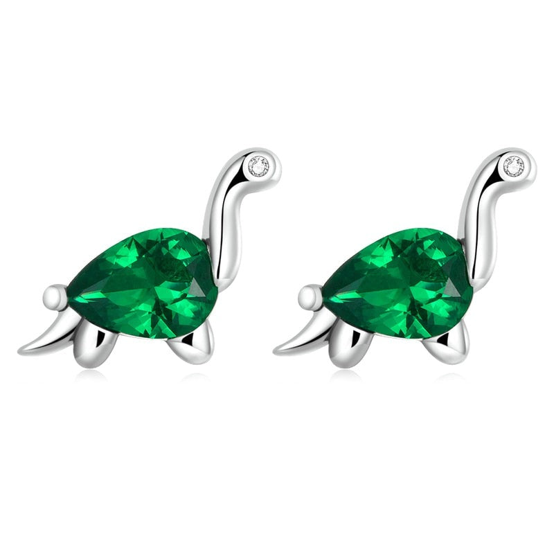 Dino Green Earrings