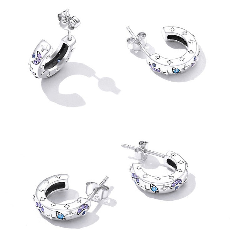 Moon & Star Earrings