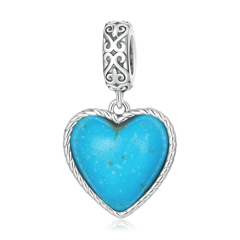 True Blue Heart Dangle Charm | EN