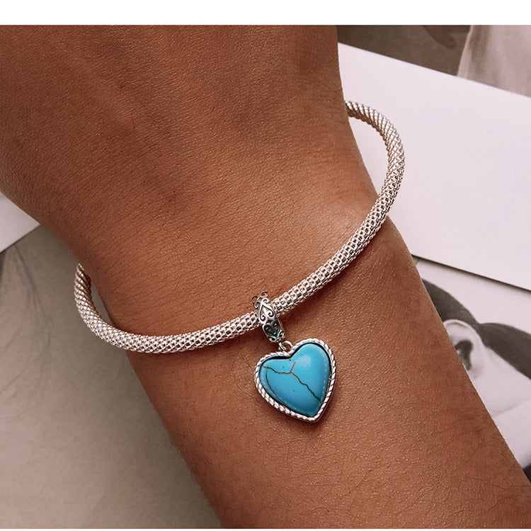 True Blue Heart Dangle Charm | EN