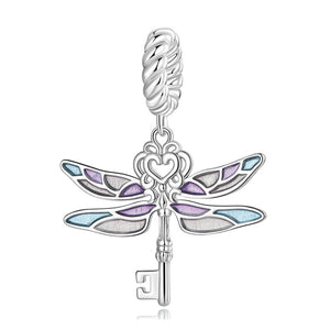 Dragonfly 21st Key Charm