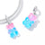 Jelly Bear Dangle Charm | CZ