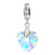 Glass Heart Dangle Charm