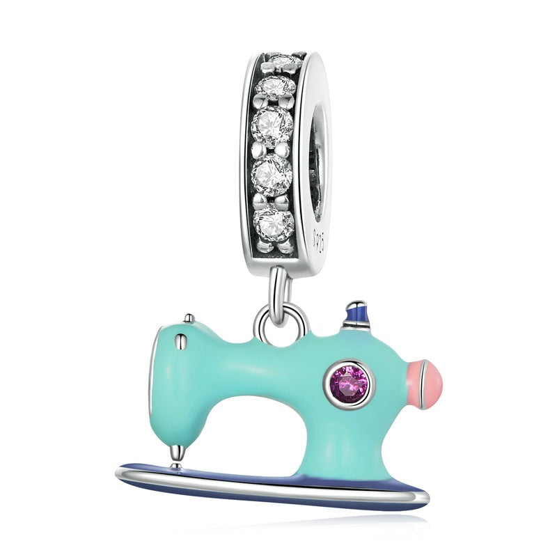 Sewing Machine Dangle Charm | CZ EN