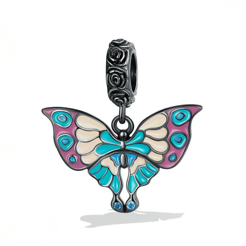 Art Deco Butterfly Dangle Charm | CZ EN