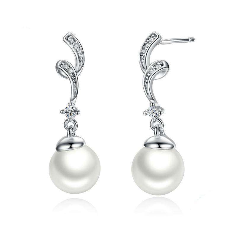 Pearl &amp; Wave Drop Earrings From CharmSA Image 1