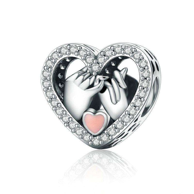 Pandora Compatible 925 sterling silver Promise For Love Heart  Charm From CharmSA Image 1