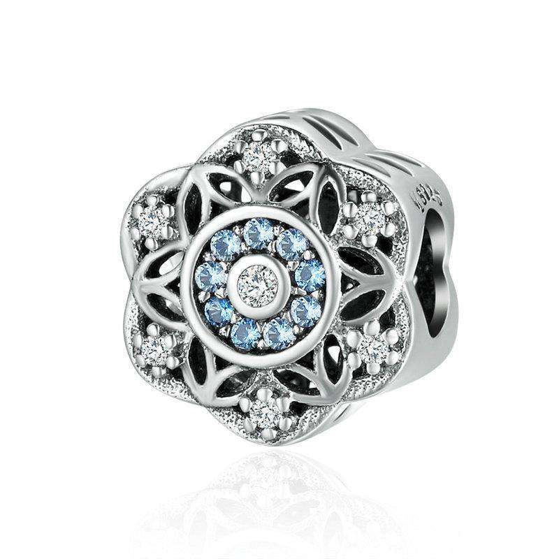 Pandora Compatible 925 sterling silver Romantic Snowflake, Dazzling CZ Charm From CharmSA Image 1