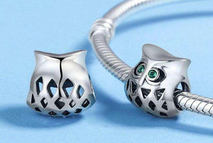 Pandora Compatible 925 sterling silver Lovely Owl Openwork Clear CZ Animal Charm From CharmSA Image 3