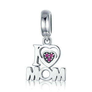 Pandora Compatible 925 sterling silver I Love Mom Letter Charm From CharmSA Image 1