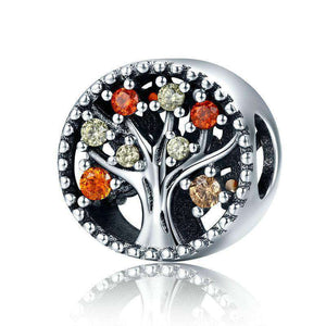 Pandora Compatible 925 sterling silver Autumn CZ Tree of Life Fruitful Charm From CharmSA Image 1