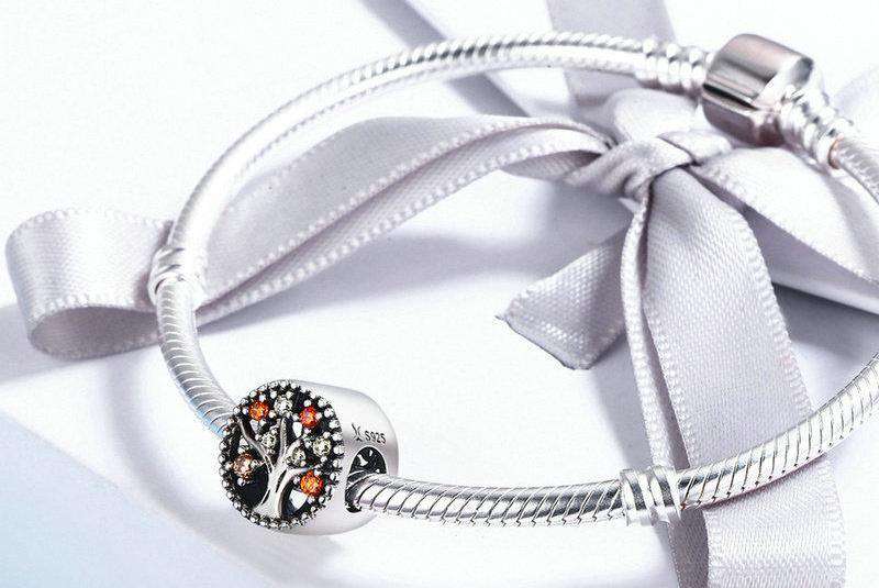 Pandora Compatible 925 sterling silver Autumn CZ Tree of Life Fruitful Charm From CharmSA Image 3