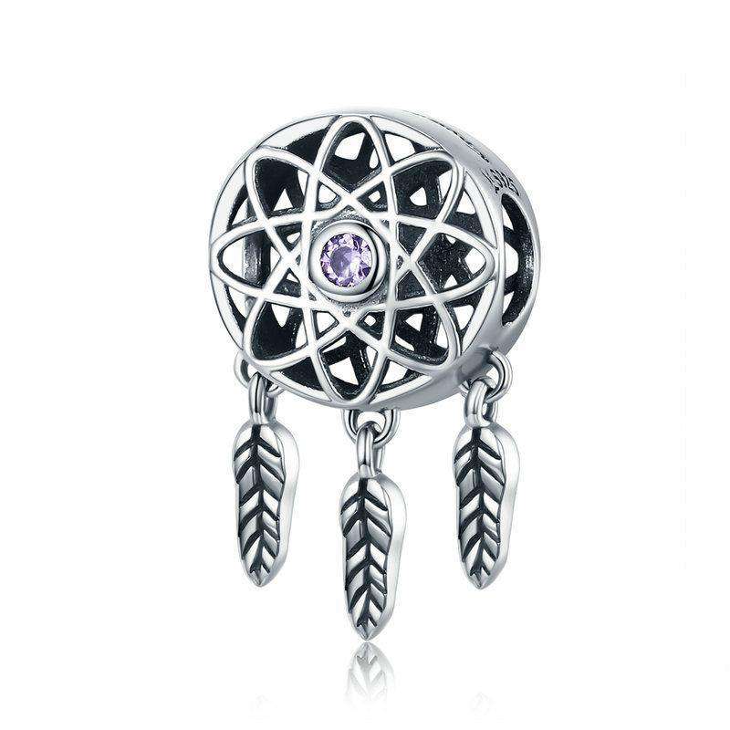 Pandora Compatible 925 sterling silver Beautiful Dream Catcher Holder Charm From CharmSA Image 1