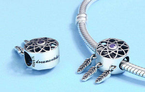 Pandora Compatible 925 sterling silver Beautiful Dream Catcher Holder Charm From CharmSA Image 2