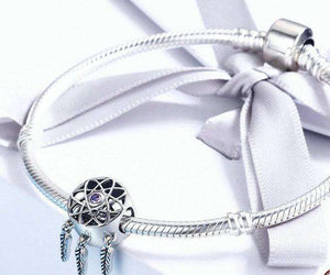 Pandora Compatible 925 sterling silver Beautiful Dream Catcher Holder Charm From CharmSA Image 3