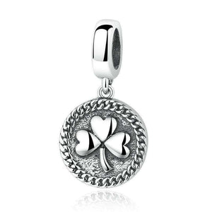Pandora Compatible 925 sterling silver Clover Round Shaped Leave Charm From CharmSA Image 1