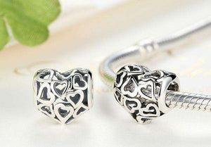 Pandora Compatible 925 sterling silver Skeleton Heart Charm From CharmSA Image 2