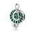 Pandora Compatible 925 sterling silver Music Note Green Clear CZ Charm From CharmSA Image 1