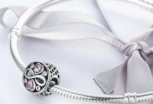Pandora Compatible 925 sterling silver Infinity Love Pink Heart CZ Charm From CharmSA Image 2