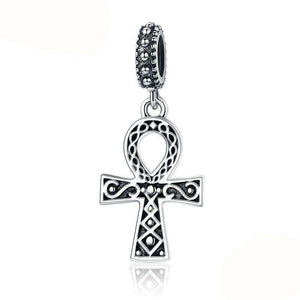 Pandora Compatible 925 sterling silver Classic Power of Faith Cross Dangle Charm From CharmSA Image 1