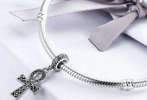Pandora Compatible 925 sterling silver Classic Power of Faith Cross Dangle Charm From CharmSA Image 2