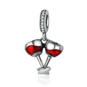 Pandora Compatible 925 sterling silver Cheers for Love Couple Charm From CharmSA Image 1