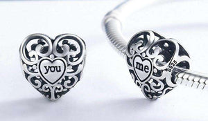 Pandora Compatible 925 sterling silver Openwork You & Me Flower Leaf Charm From CharmSA Image 2