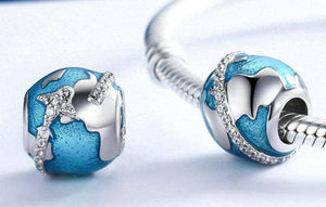 Pandora Compatible 925 sterling silver World Traveling CZ Blue Enamel Charm From CharmSA Image 3